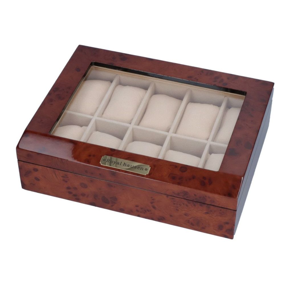 ロイヤルハウゼン 時計 コレクションBOX 189963 10本用 WOOD BROWN