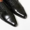 ポッジオ アンティコ 靴 メンズ ビジネスシューズ ダブルモンク 1502 クロコ BLACK POGGIO ANTICO