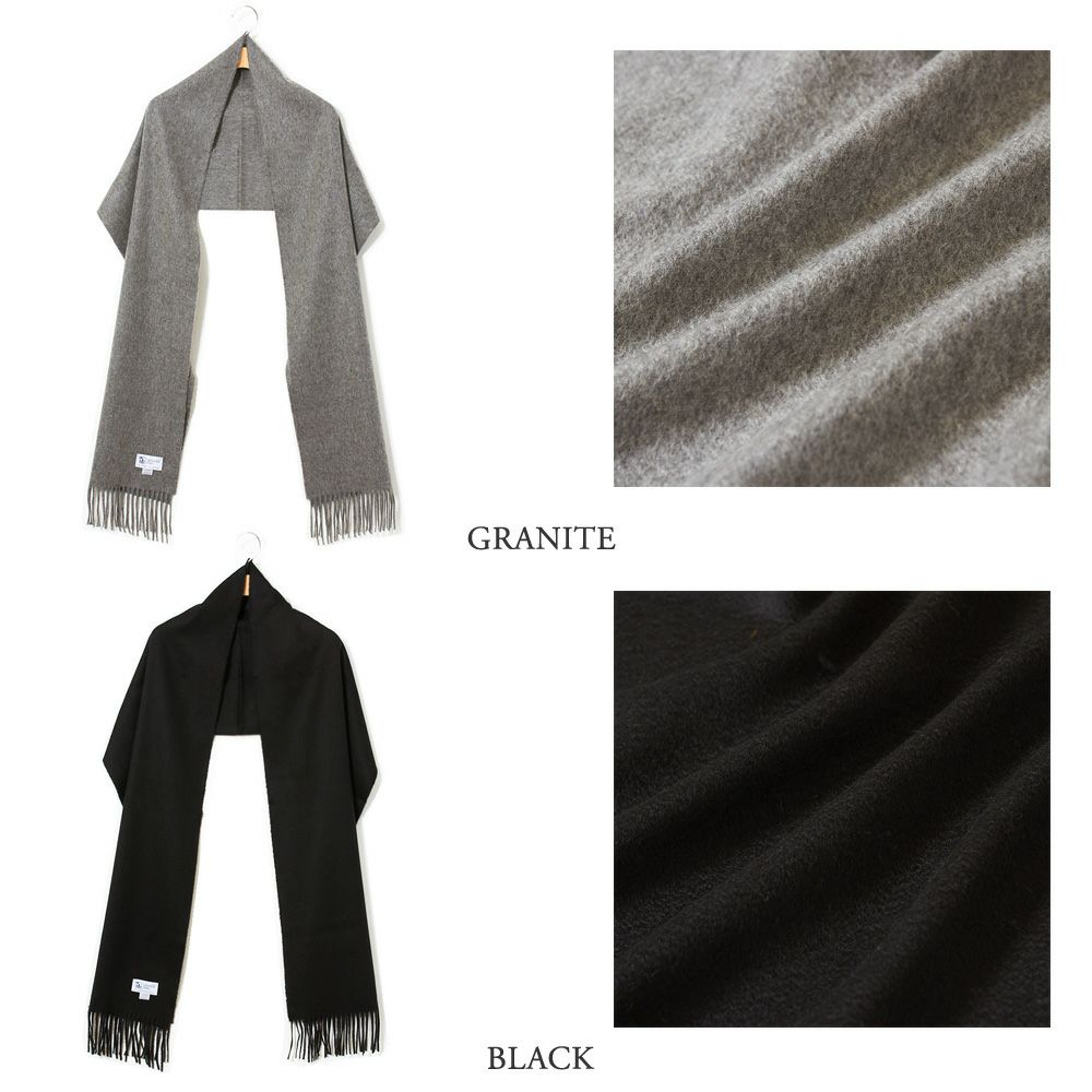 ジョンストンズ JOHNSTONS ストール/マフラー カシミア(無地) 中判 190×35cm WA000057