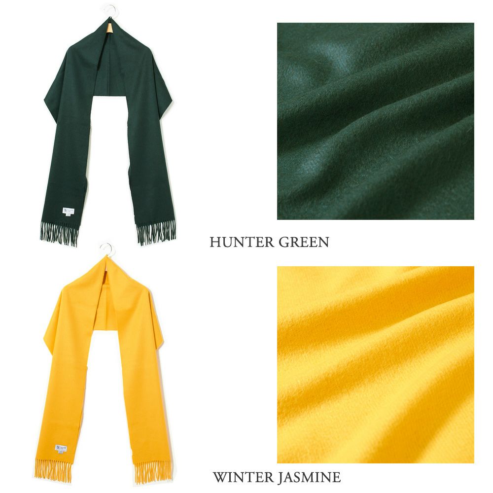 ジョンストンズ JOHNSTONS ストール/マフラー カシミア(無地) 中判 190×35cm WA000057