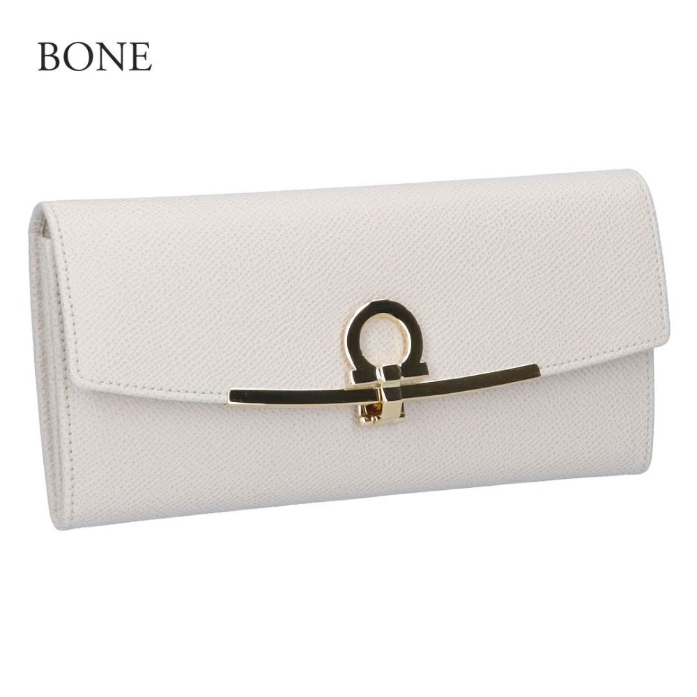 フェラガモ FERRAGAMO 長財布 GANCINI CLIP：ガンチーニクリップ 22D150