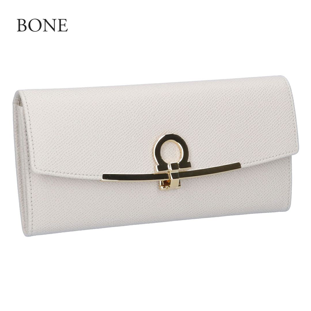 フェラガモ FERRAGAMO 長財布 GANCINI CLIP：ガンチーニクリップ 22D150