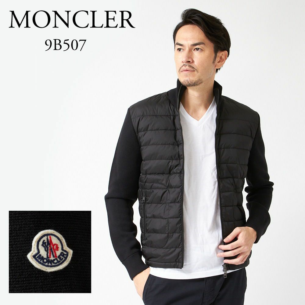 モンクレール メンズダウンニット MONCLER 9B507 A9341 ブラック(999)