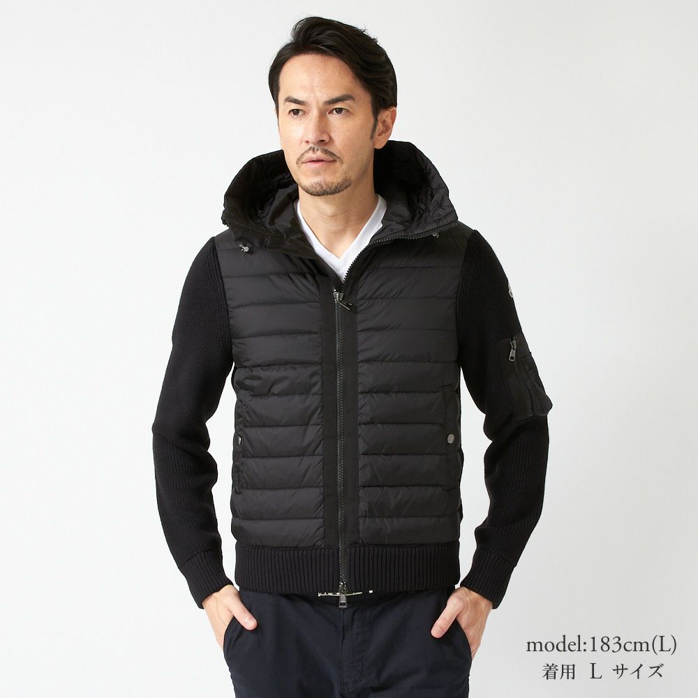 モンクレール メンズダウンニット MONCLER 9B508 A9340 ブラック(999)