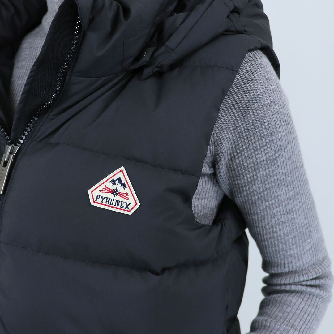 ピレネックス PYRENEX レディース ダウンベスト SPOUTNIC 2 VEST HWS004P 0009 BLACK
