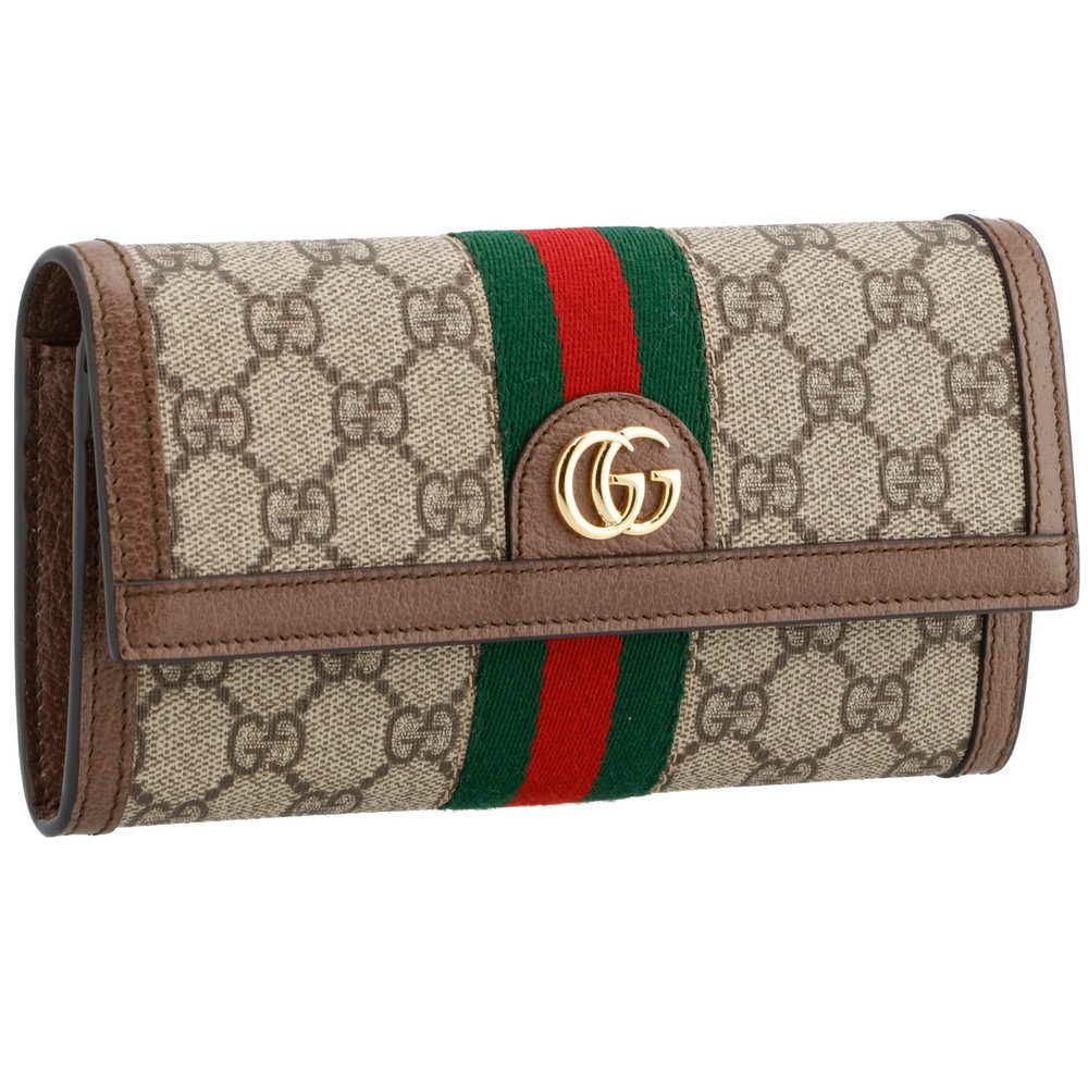 グッチ 長財布 【OPHIDIA：オフィディア】 523153 96IWG ブラウン系(8745) GUCCI