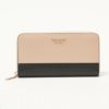 ケイトスペード 長財布 【SPENCER：スペンサー】 ZIP AROUND CONTINENTAL WALLET PWR00281 ベージュ系（195 WARM BEIGE/BLACK） KATE SPADE