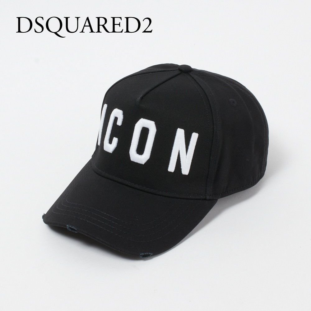 ディースクエアード キャップ 【ICON】 BCM4001 05C00001 M063 ブラック（BLACK/WHITE） DSQUARED2