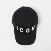 ディースクエアード キャップ 【ICON】 BCM4001 05C00001 M063 ブラック（BLACK/WHITE） DSQUARED2