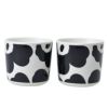 マリメッコ マグカップ ラテマグ 2個セット 【UNIKKO】 70637 190 WHITE/BLACK MARIMEKKO