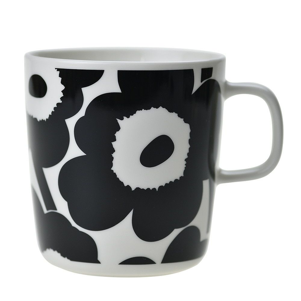 マリメッコ マグカップ 【UNIKKO】 70636 400ml 190 WHITE/BLACK MARIMEKKO