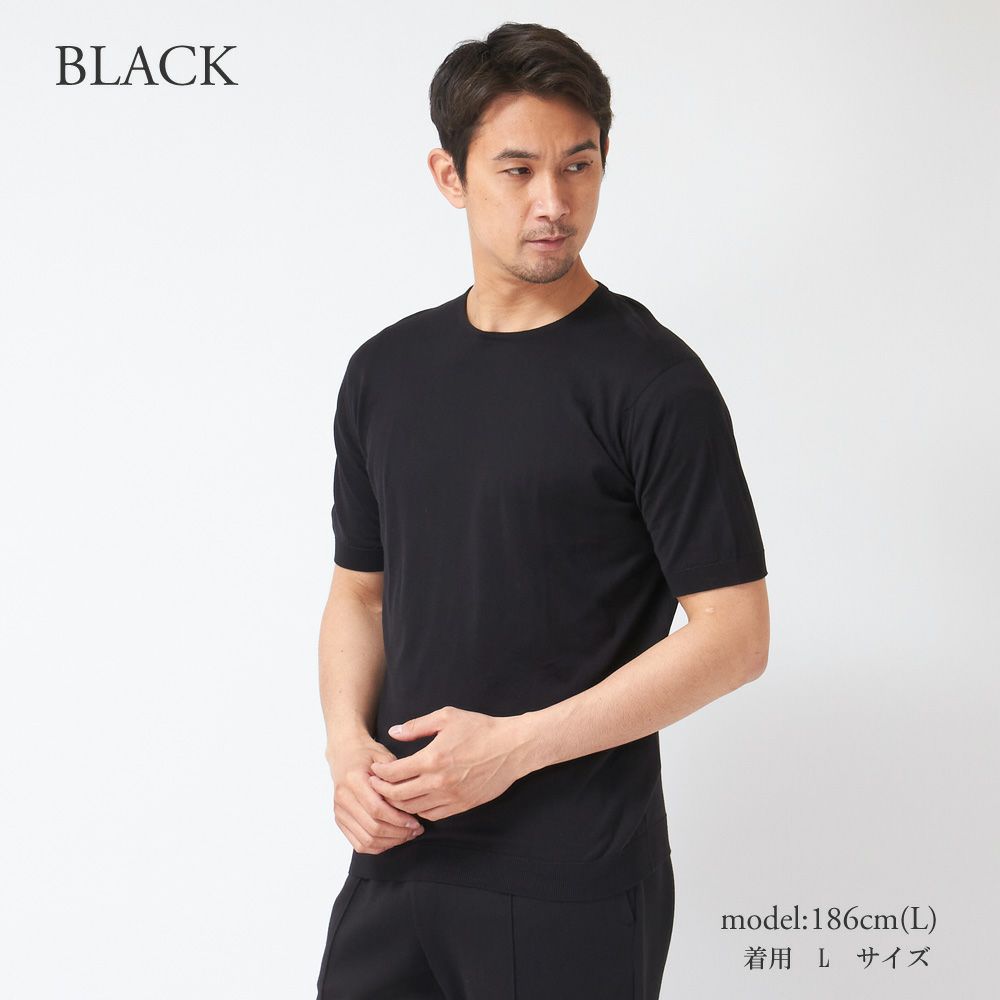 ジョンスメドレー メンズ 半袖 クルーネックTシャツ BELDEN 選べるカラー JOHN SMEDLEY