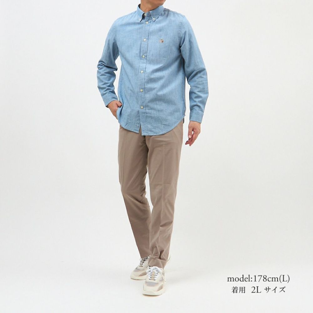 ポロ ラルフローレン 長袖シャツ 323703283001/323713843001 ボーイズライン(メンズ) CORE REPLEN BLUE POLO RALPH LAUREN