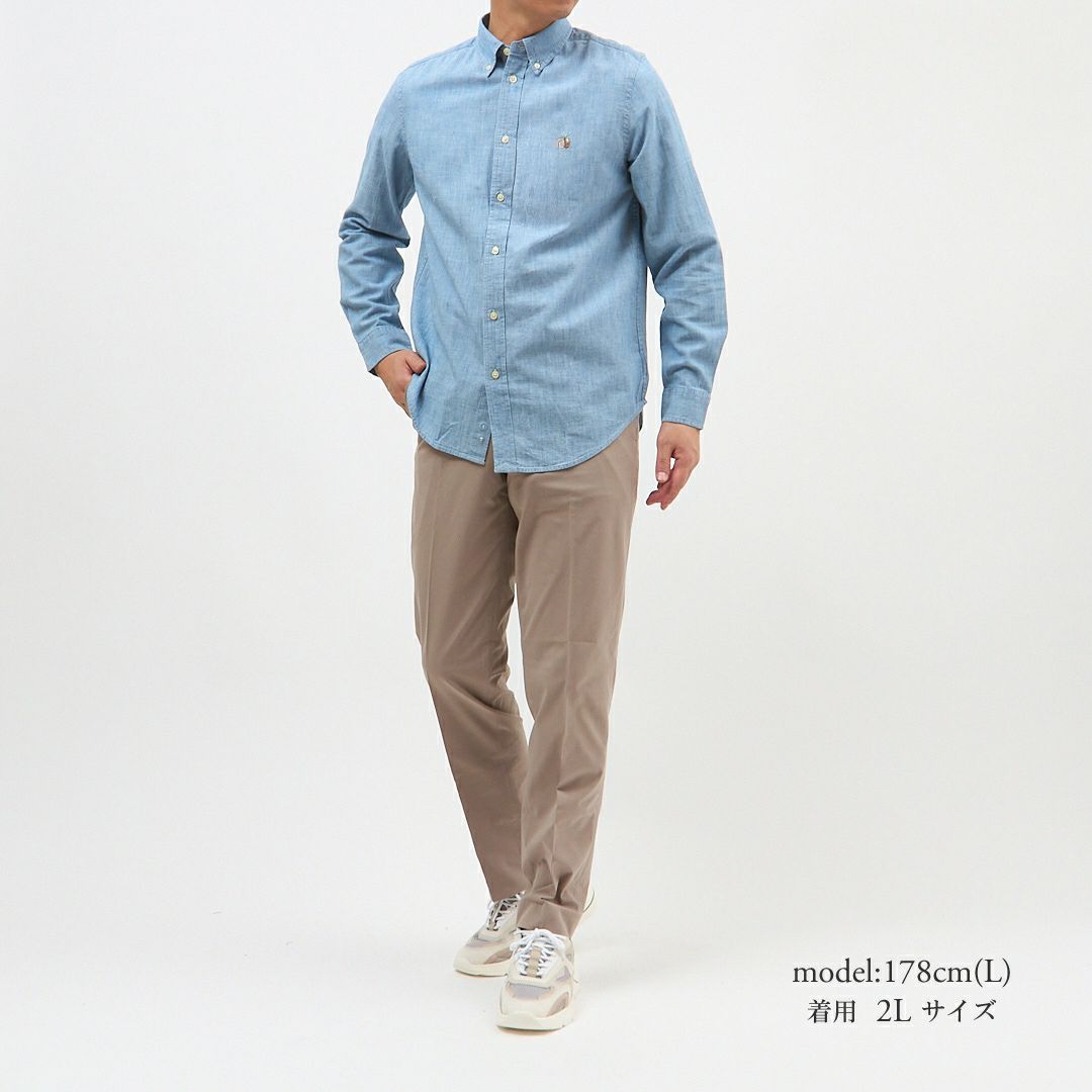 ポロ ラルフローレン 長袖シャツ 323703283001/323713843001 ボーイズライン(メンズ) CORE REPLEN BLUE POLO RALPH LAUREN