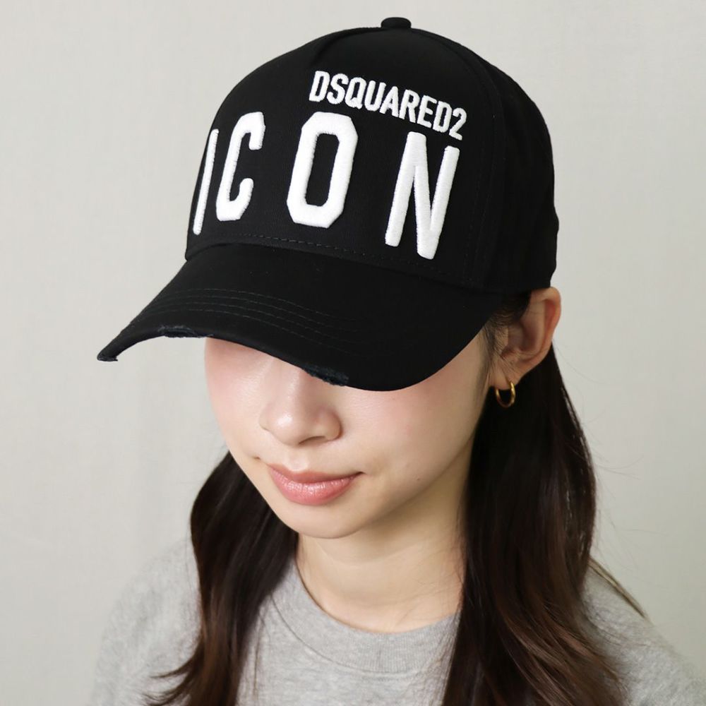 ディースクエアード キャップ 【ICON】 BCM0412 05C00001 M063 ブラック（BLACK/WHITE） DSQUARED2