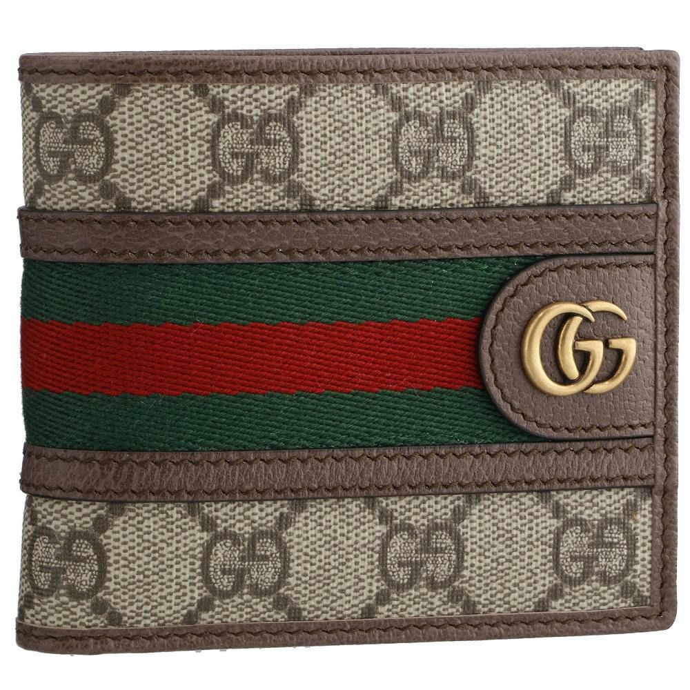 グッチ 折財布 【MENSOPHIDIA】 597609 96IWT ベージュ系(8745 B EB/N ACERO/VRV9 GUCCI