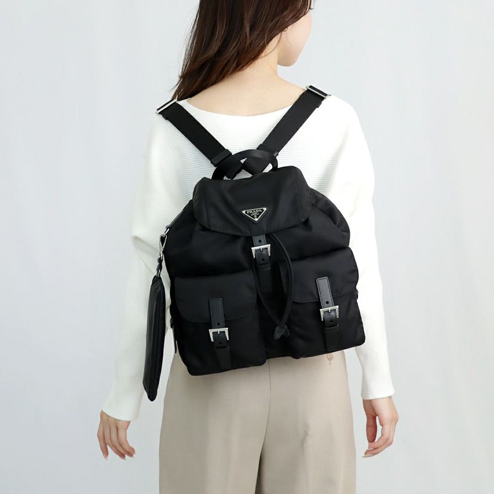 プラダ リュックサック バックパック 【ヴェラ：VELA】 1BZ811 RV44 OTO ブラック(F0002 NERO) PRADA