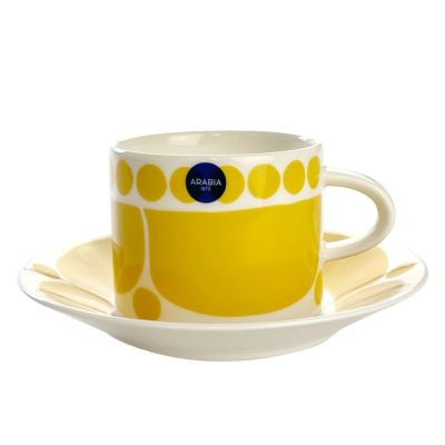 アラビア ARABIA コーヒーカップ＆ソーサー イエローパラティッシ 8944