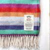 アヴォカ ブランケット ひざ掛け 【ラムウールスロー：LAMBSWOOL THROWS】 142×100cm THROW KNEE SIZE ELECTRIC STRIPE AVOCA