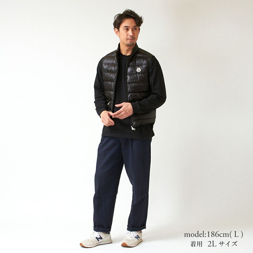 モンクレール メンズ ダウンベスト GUI 1A107 53029 ブラック(999) MONCLER