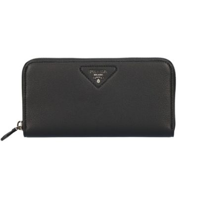 お取り寄せ】プラダ 財布 長財布 PRADA 1MH132 SAFFIANO TRIANG NERO