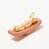 トリーバーチ バレッタ 【ROXANNE EMBELLISHED SMALL】 85650 ピンク系×マルチ(650 ROLLED GOLD/ PINK MULTI) TORYBURCH