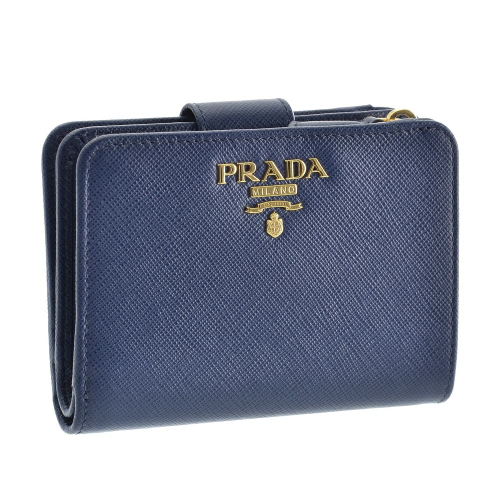 プラダ PRADA 折財布 1ML018 QWA F0016 ブルー系(BLUETTE) | 海外 ...