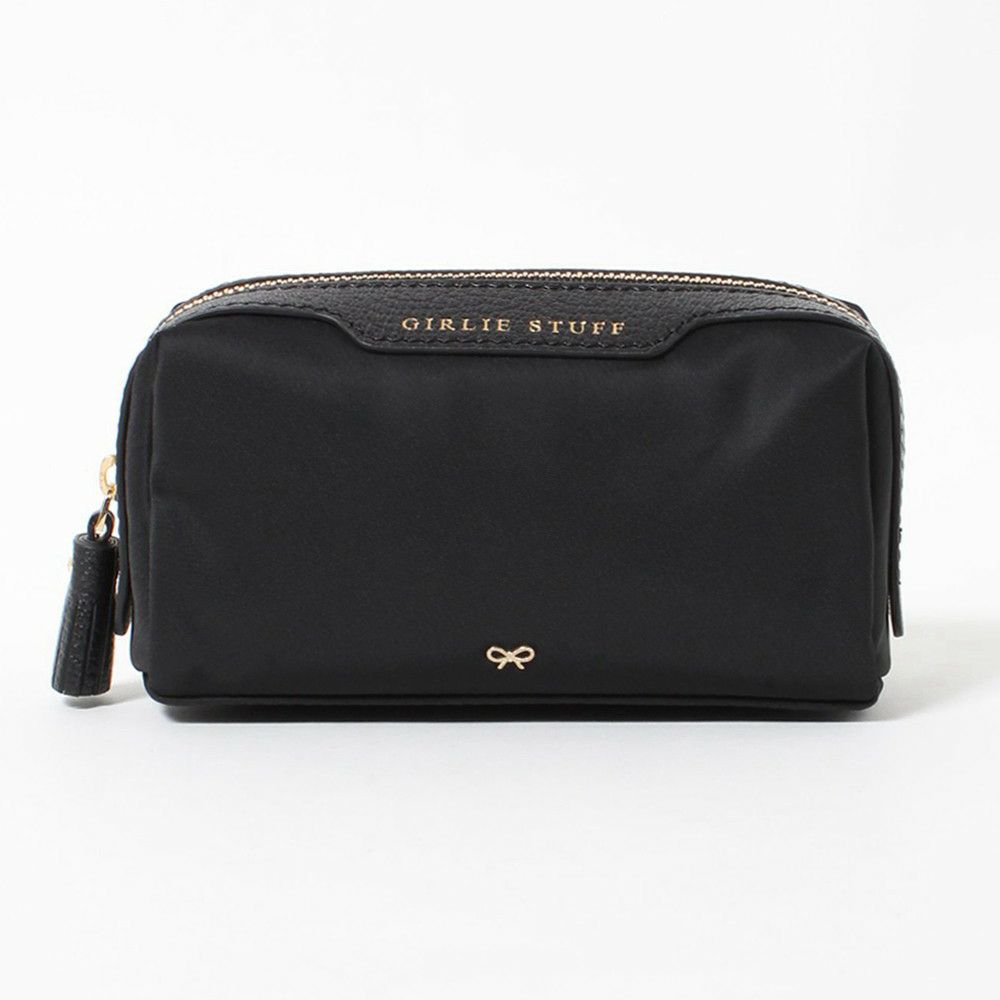 アニヤハインドマーチ ポーチ 【GIRLIE STUFF：ガーリー スタッフ】 152778 ブラック(BLACK) ANYA HINDMARCH