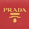 プラダ PRADA キーケース 【SAFFIANO METAL】 1PG004 QWA レッド系(F068Z/FUOCO)