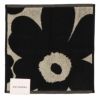 マリメッコ ミニタオル UNIKKO 71203 ブラック×サンド(99) MARIMEKKO