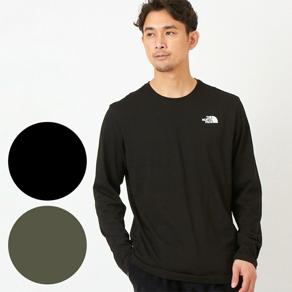 ノースフェイス メンズ 長袖Tシャツ 【EASY TEE イージーTEE】 NF0A2TX1 ブラック(TNF Black-Zinc Grey) THE NORTH FACE