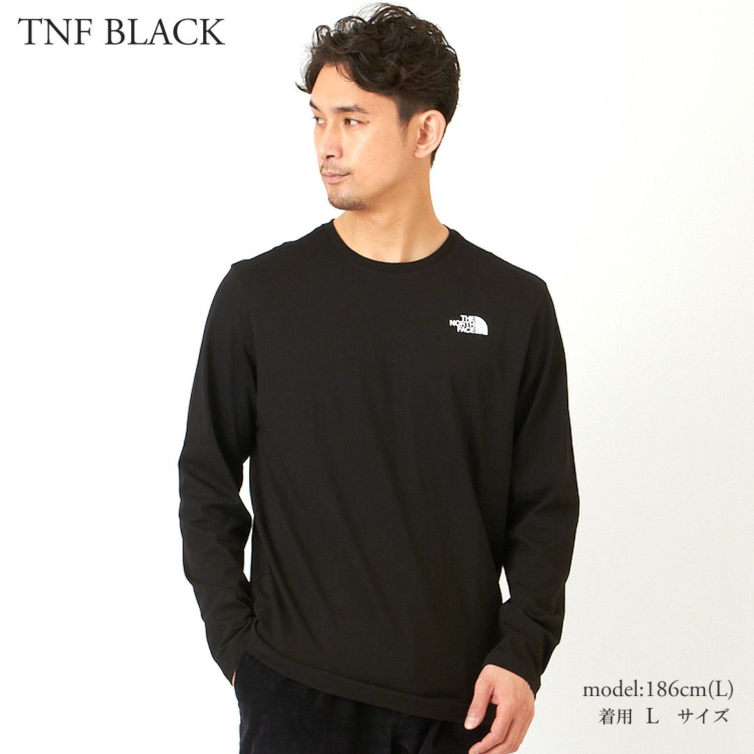 ノースフェイス メンズ 長袖Tシャツ 【EASY TEE イージーTEE】 NF0A2TX1 ブラック(TNF Black-Zinc Grey) THE NORTH FACE