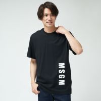 エムエスジーエム メンズ Tシャツ NEW LOGO プリント 3240MM95 BLACK MSGM 【ゆうパケ可】