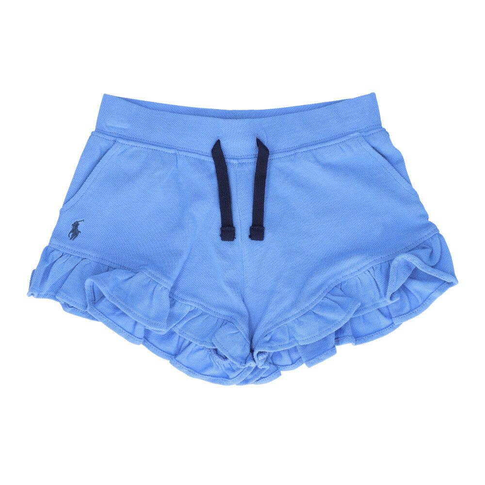 ポロ ラルフローレン キッズ ショートパンツ 312862274 MESH RUFFLE HEM SHORT/ラッフルド コットン メッシュ ショートパンツ POLO RALPH LAUREN