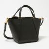 トリーバーチ 2WAYバッグ 【マックグローミニドロストーリングサッチェル：MCGRAW MINI DRAWSTRING SATCHEL】 90473 ブラック(001 BLACK) TORYBURCH