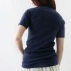 メゾンキツネ レディースTシャツ 【BABY FOX PATCH】 IW00146KJ0012 NAVY MELANGE MAISON KITSUNE