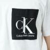 カルバンクラインジーンズ メンズ クルーネックTシャツ 【SPLICED CK POCKET】 J30J319723 YAF BRIGHT WHITE CALVIN KLEIN JEANS