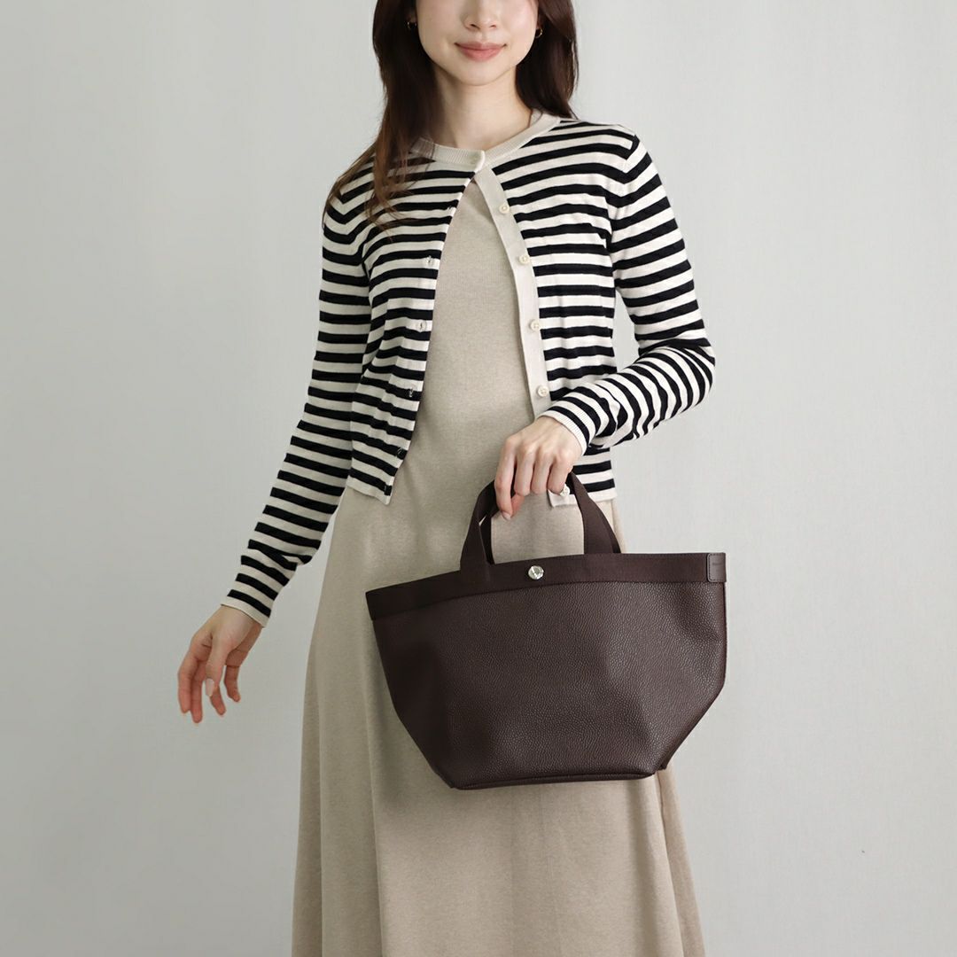 エルベシャプリエ HERVE CHAPELIER バッグ トートバッグ リュクスライン 707GP リュクス舟型トート（M） ブラウン系(6969 MOKA/MOKA)