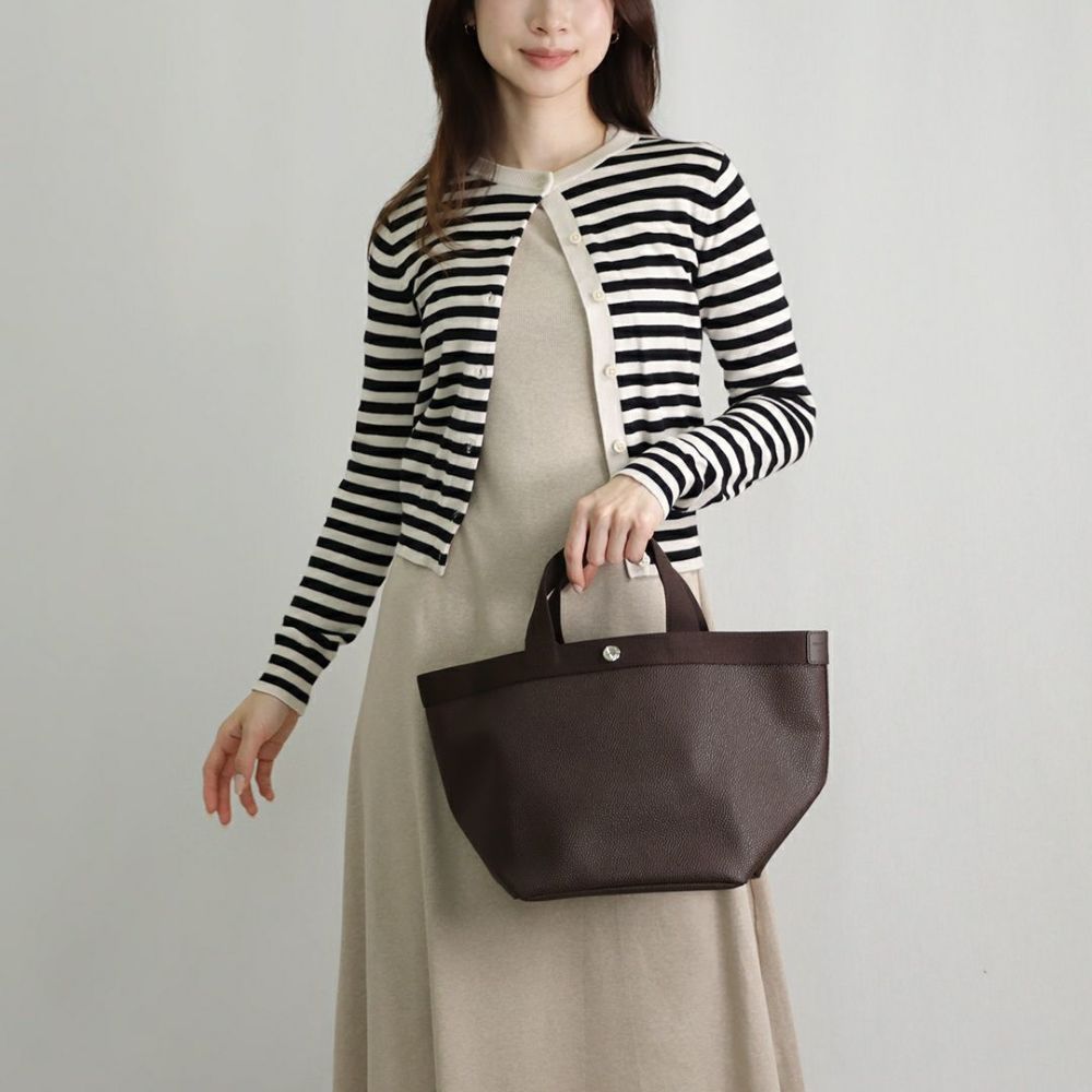 エルベシャプリエ HERVE CHAPELIER バッグ トートバッグ リュクスライン 707GP リュクス舟型トート（M） ブラウン系(6969 MOKA/MOKA)