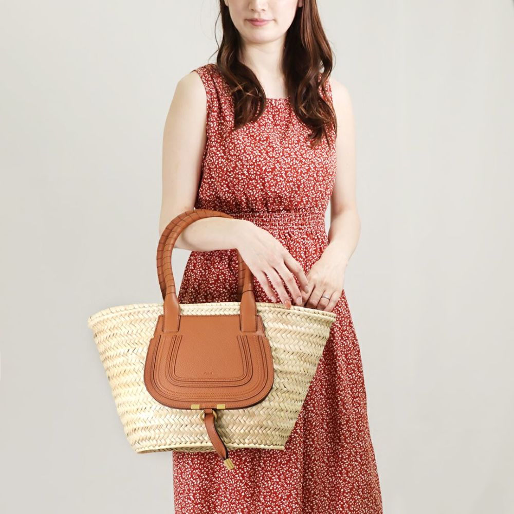 クロエ CHLOE ハンドバッグ かごバッグ 【MARCIE：マーシー】ミディアムバケット CHC22SS728 G58 ベージュ系(25M TAN)  | 海外ブランド・ファッション通販 | X-SELL エクセル