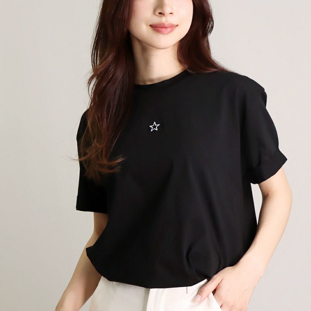 ステラマッカートニー STELLA McCARTNEY レディース Tシャツ ミニスター 457142 SIW20 ブラック(1000 NERO)