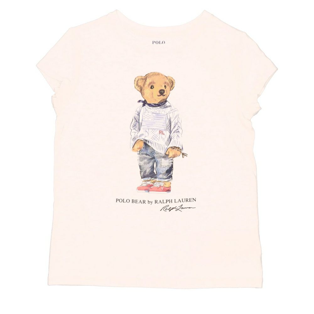 ポロ ラルフローレン POLO RALPH LAUREN キッズ 半袖 Tシャツ 【POLOベアコットン】 312864866 WHITE 【ゆうパケ可】