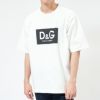 ドルチェ&ガッバーナ DOLCE＆GABBANA メンズ Tシャツ コットン DGプリント G8NG4T HU7IL ホワイト系(HA3AP BIANCO)