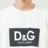 ドルチェ&ガッバーナ DOLCE＆GABBANA メンズ Tシャツ コットン DGプリント G8NG4T HU7IL ホワイト系(HA3AP BIANCO)