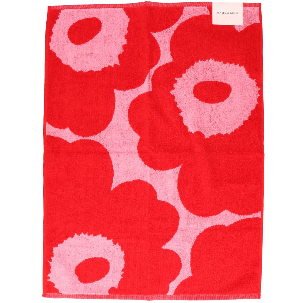 マリメッコ MARIMEKKO ハンドタオル 【UNIKKO】 71202 331 ピンク×レッド 50×70cm 【同梱不可】【ギフト不可】【RSL】