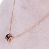 エルメス HERMES ネックレス ポップアッシュH ミニ H147992FO NOIR/PINK GOLD