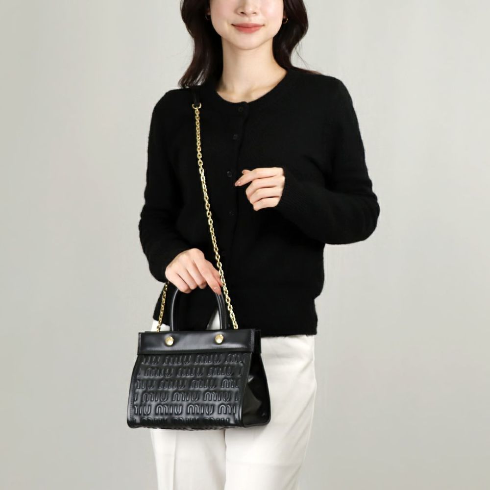 ミュウミュウ MIUMIU 2WAYバッグ 5BA243 2F5X ブラック(F0002 NERO) | 海外ブランド・ファッション通販 |  X-SELL エクセル