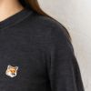 メゾンキツネ MAISON KITSUNE カーディガン フォックスヘッド パッチ HW00521KT1036