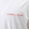 メゾン ラビッシュ MAISON LABICHE メンズ レディース Tシャツ FRIDAY YEAH！ MMPOPINFRIDAY WHITE