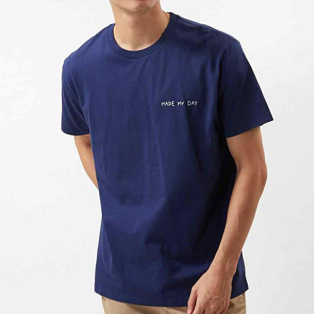 メゾン ラビッシュ MAISON LABICHE メンズ レディース Tシャツ MADE MY DAY NMPOPINMADEMY NAVY